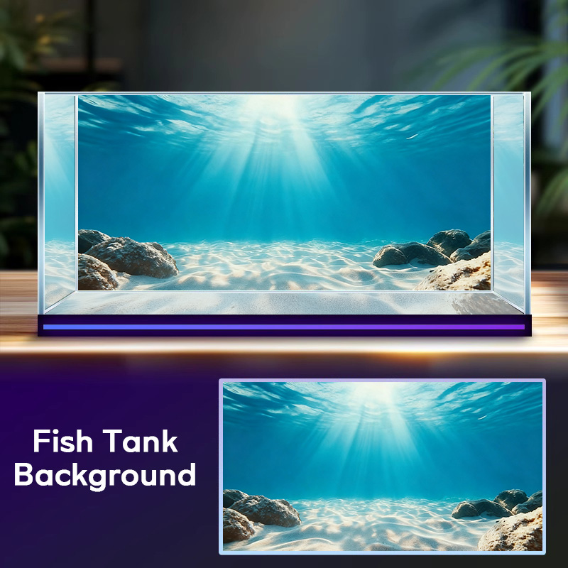 Marine Aquarium Glue - رمل بحري أزرق شفاف، لوحة خلفية