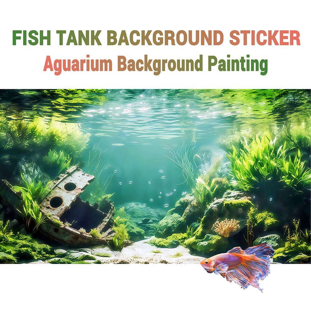Marine Aquarium Glue - ملصق خلفية لحوض السمك، عشب مائي