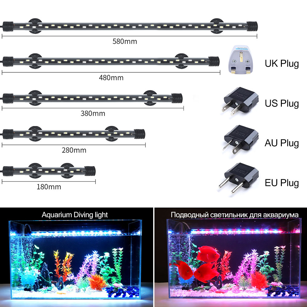 Aquarium Marine Lights - 90-260 فولت حوض السمك ضوء LED