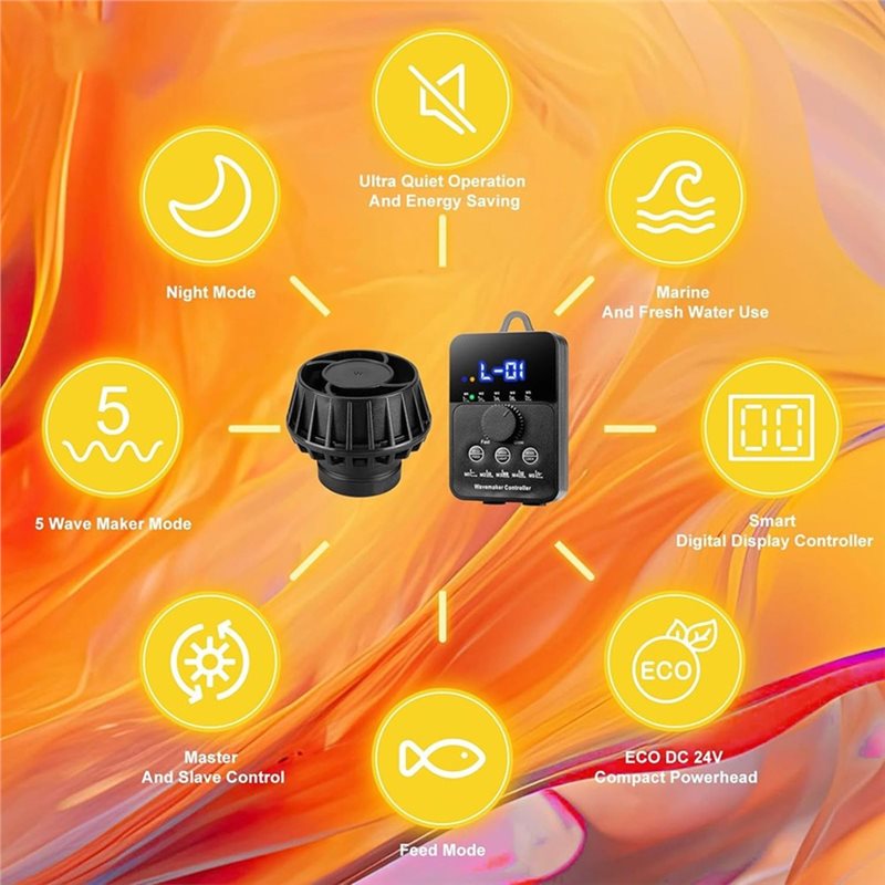ABGH-Mini DC 24V 10W Powerhead - مراجعة Powerhead Wave Maker وسعره