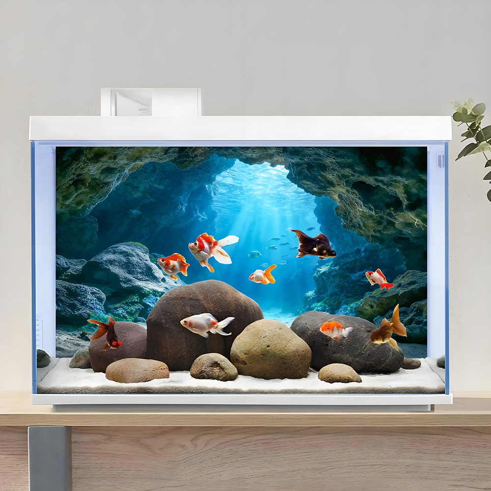 ملصق خلفية لحوض السمك بتصميم ف - مراجعة Marine Aquarium Glue وسعره