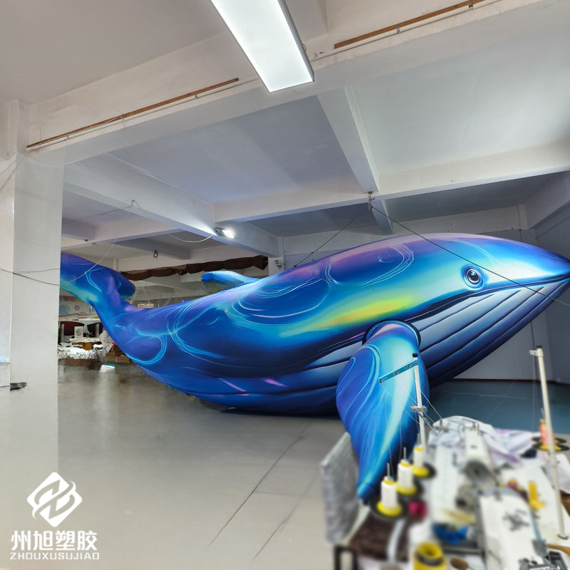 حوت أزرق قابل للنفخ، يستخدم كق - مراجعة Marine Life Aquariums وسعره