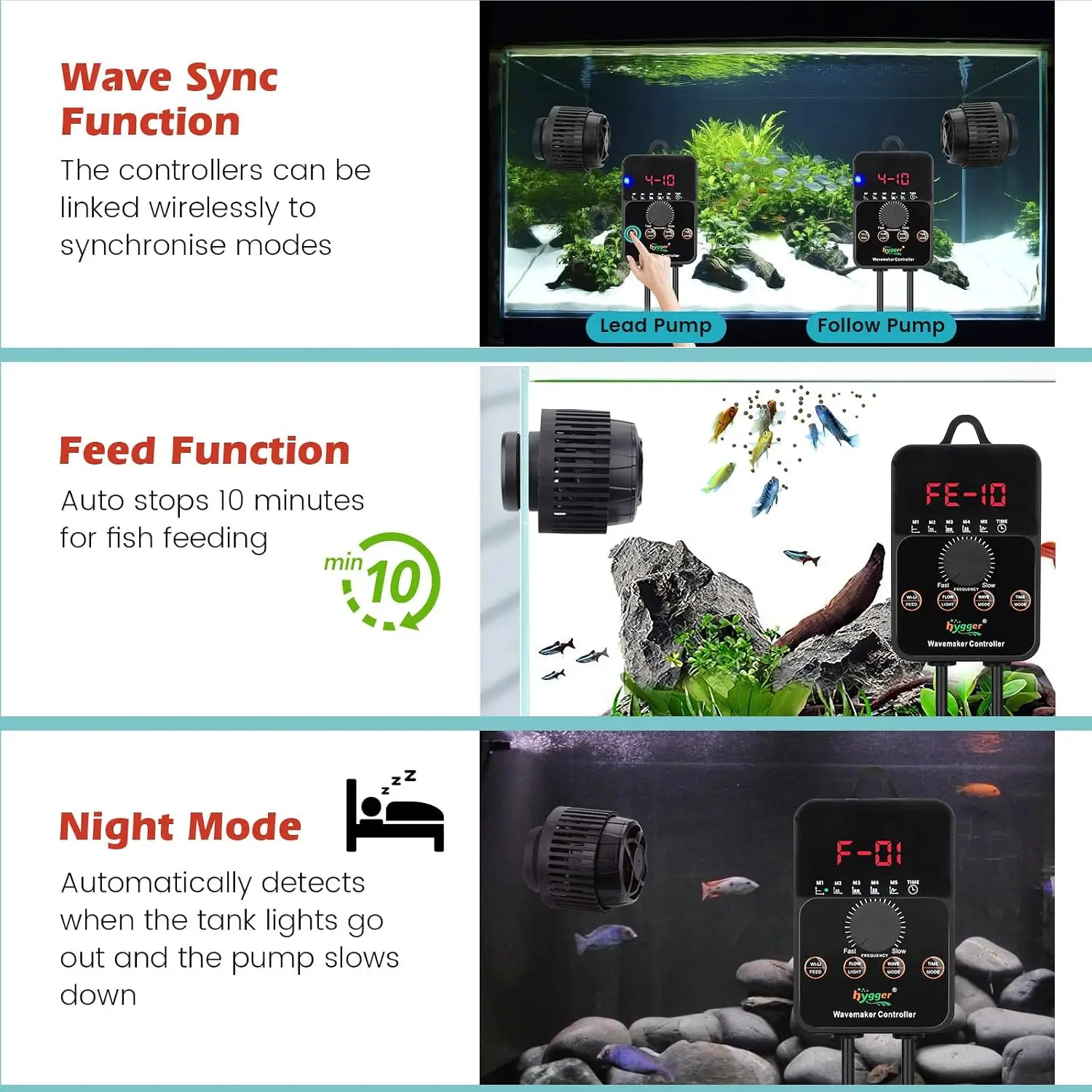 جهاز تدفق مائي قابل للتعديل لح - مراجعة Powerhead Wave Maker وسعره