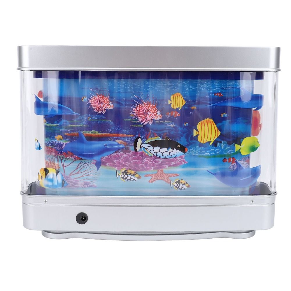 ديكور LED خزان الأسماك وهمية ا - مراجعة Marine Life Aquariums وسعره