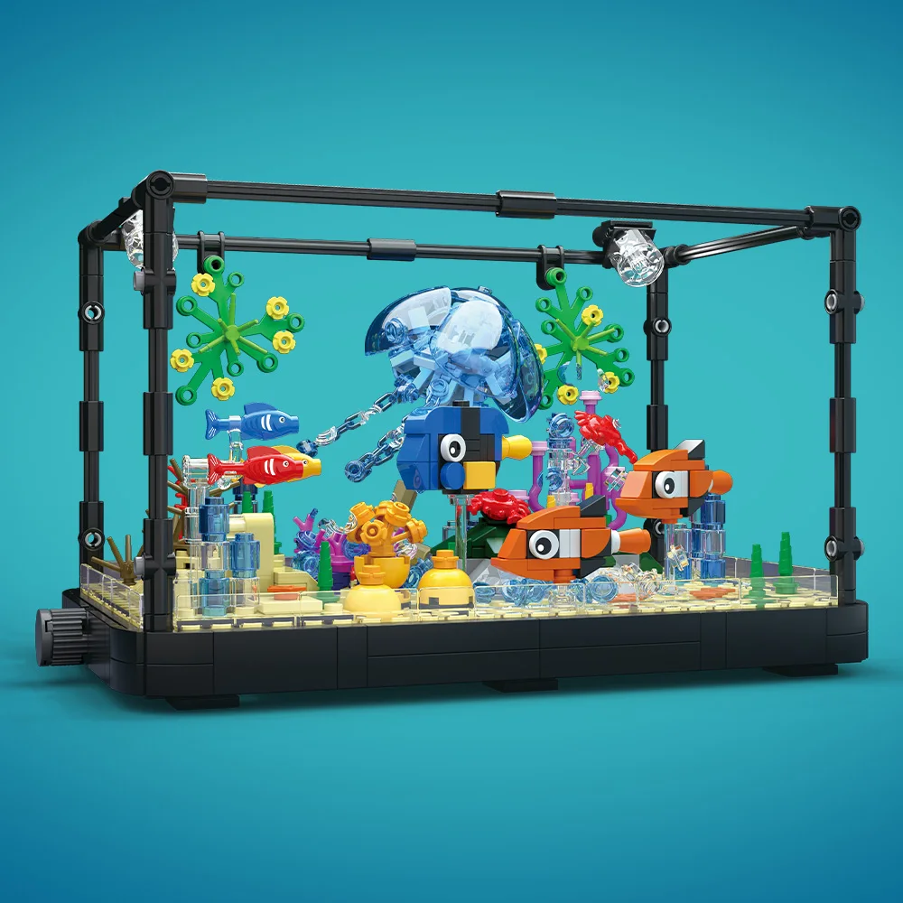 مجموعة مكعبات بناء حوض السمك م - مراجعة Aquarium Marine Lights وسعره