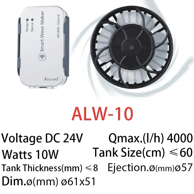 Jebao Jecod جديد ALW سلسلة WIF - مراجعة Powerhead Wave Maker وسعره