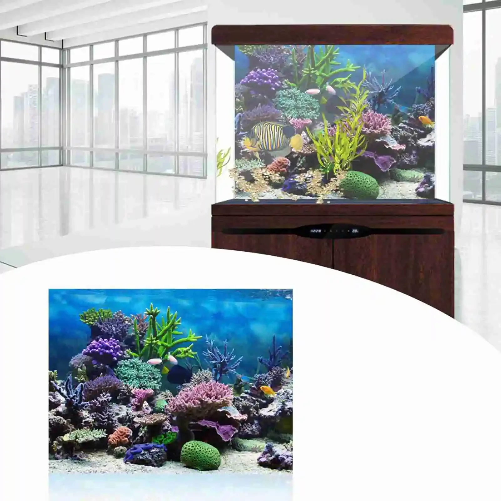ملصق ثلاثي الأبعاد لحوض السمك  - مراجعة Marine Aquarium Glue وسعره