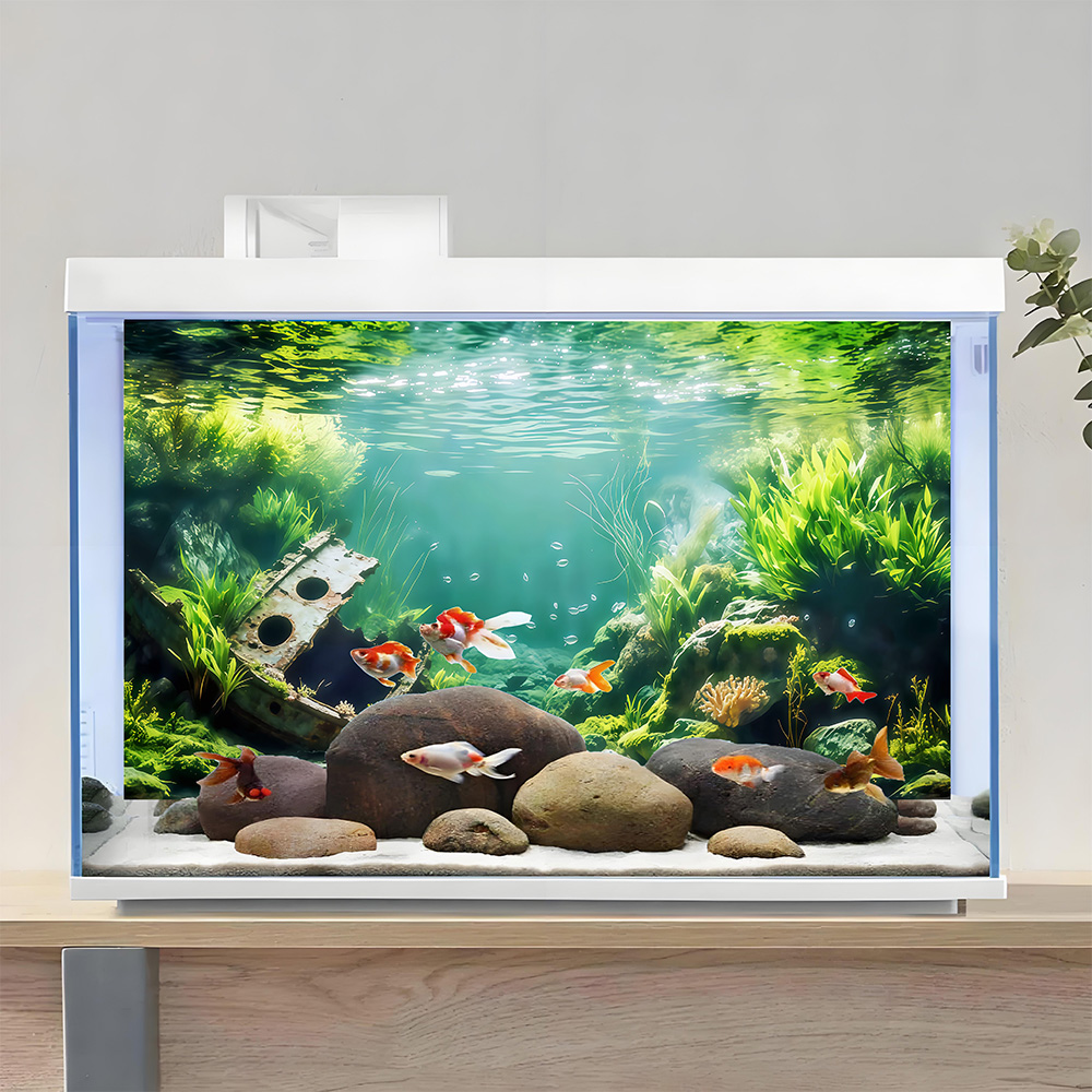 ملصق خلفية لحوض السمك، عشب مائ - مراجعة Marine Aquarium Glue وسعره