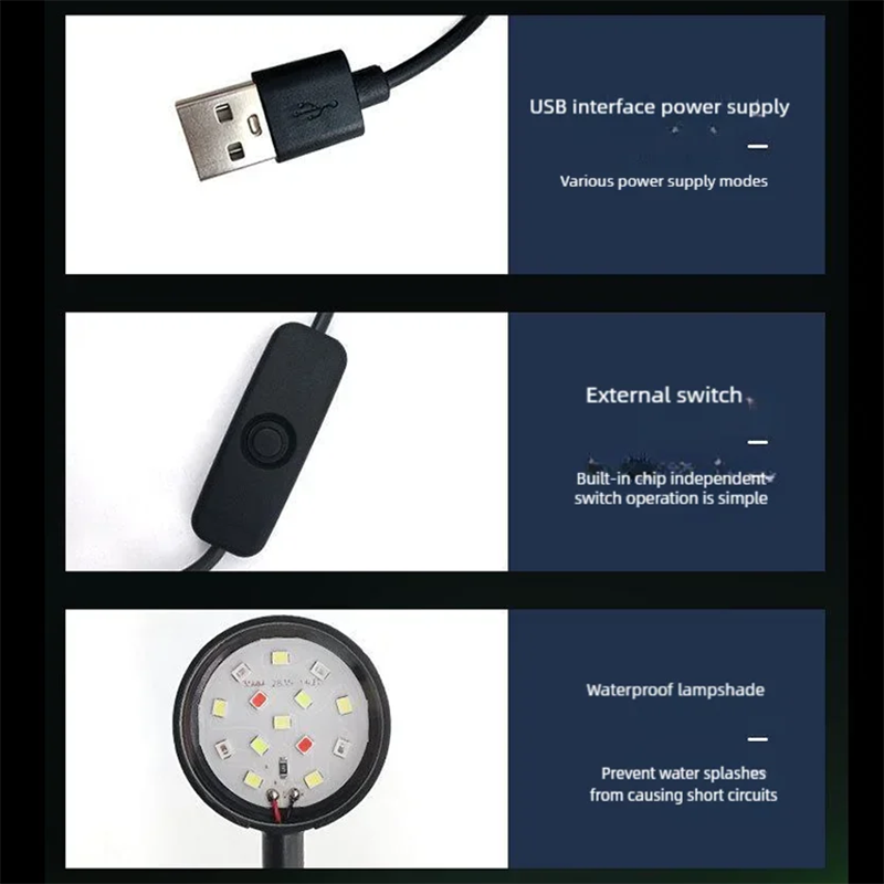 مصباح LED بمشبك USB لحوض السمك - مراجعة Aquarium Marine Lights وسعره