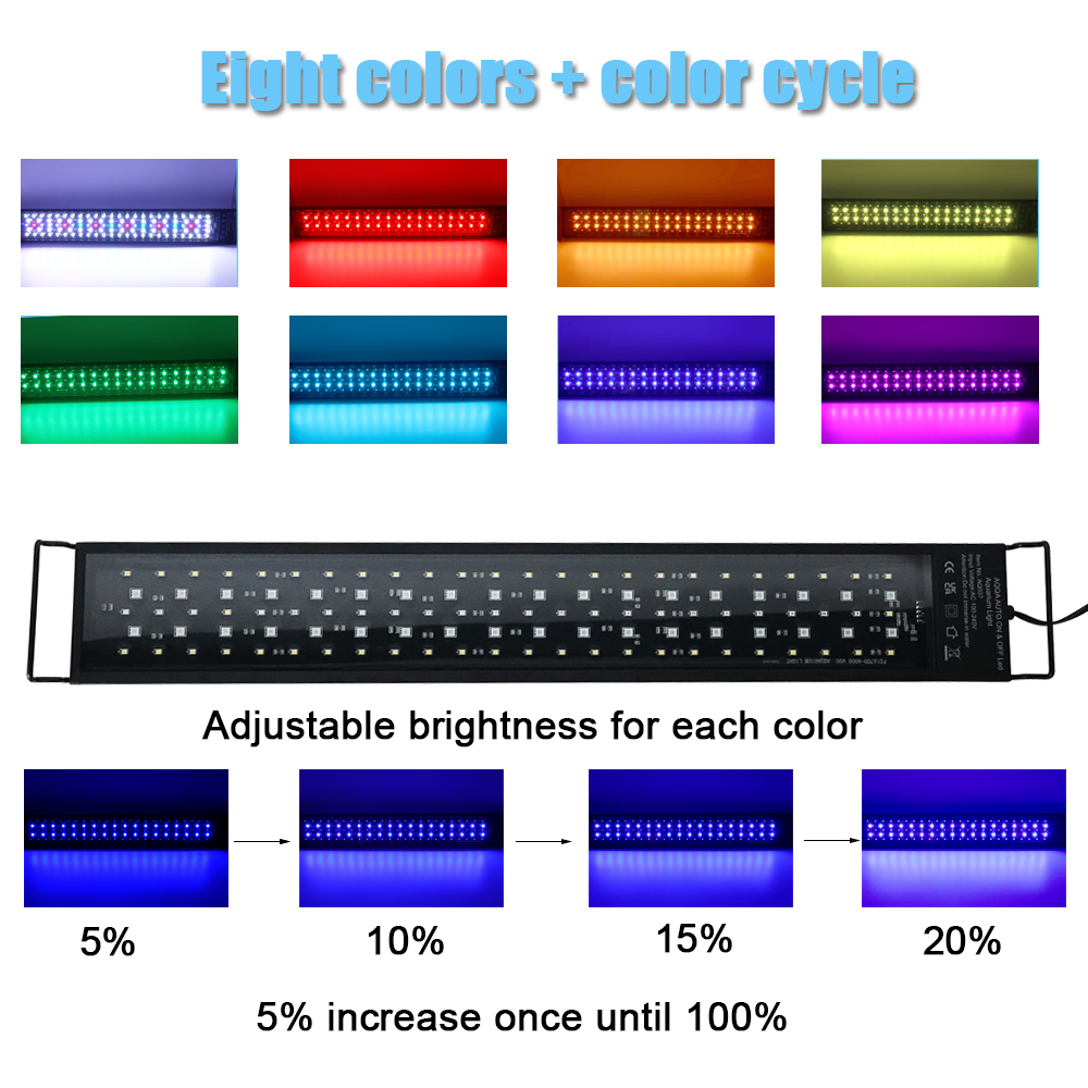 إضاءة LED لحوض السمك بطول 30-6 - مراجعة Aquarium Marine Lights وسعره