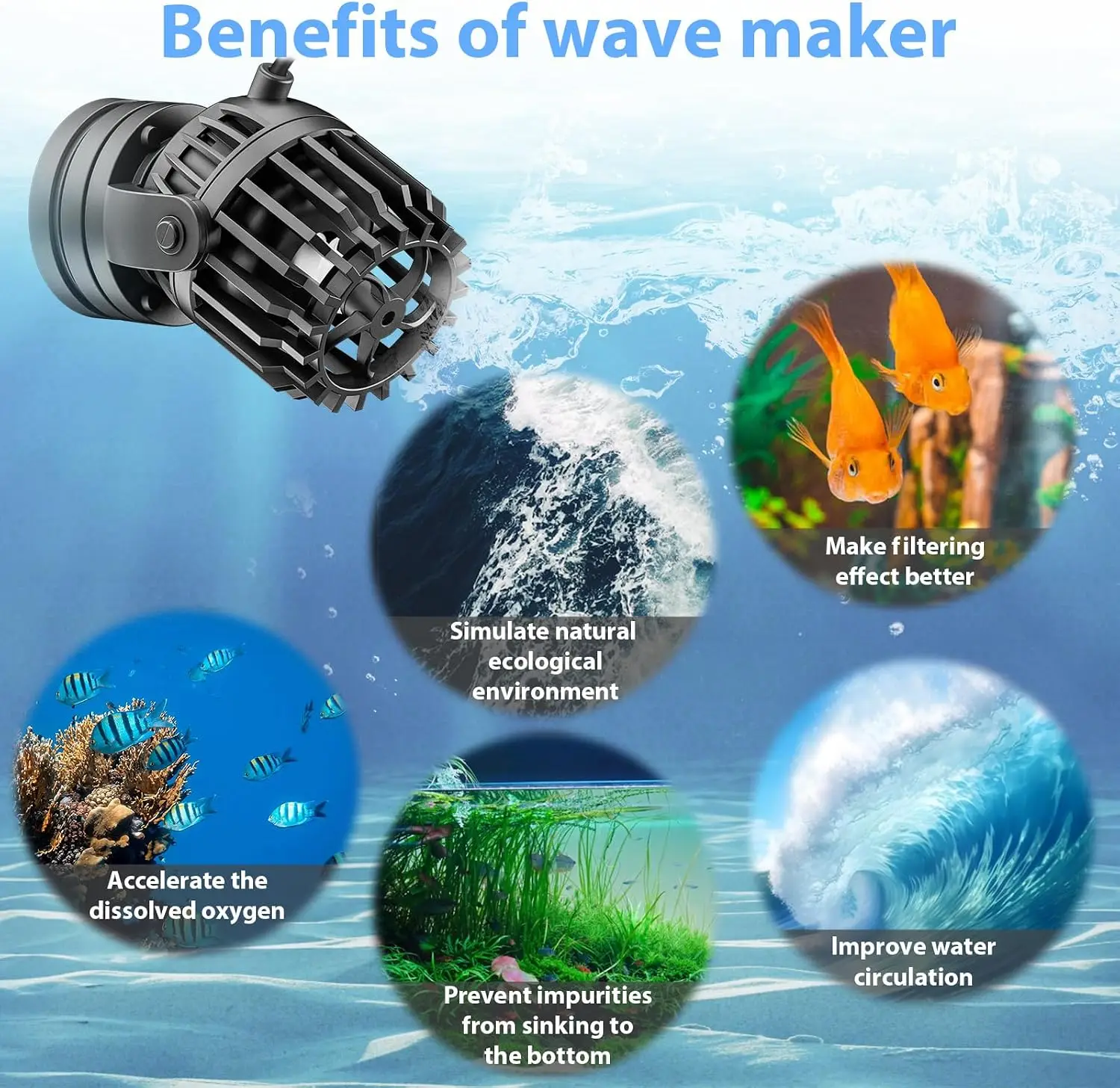جهاز توليد الأمواج للأحواض الم - مراجعة Powerhead Wave Maker وسعره